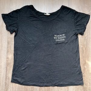 Nabee Women’s Sheer Black Loose Fit Top Size Large